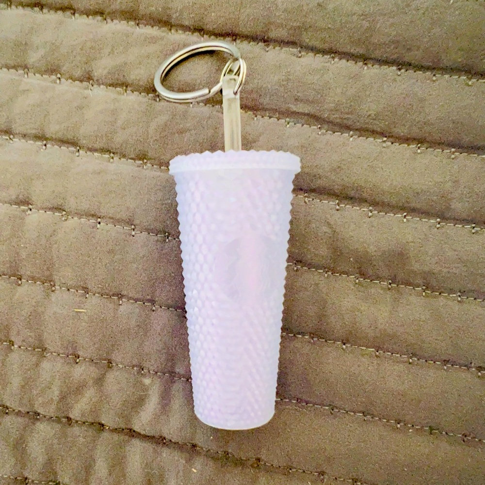 Lavender starbucks keychain cup